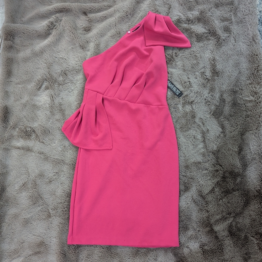Pink off the shoulder dress